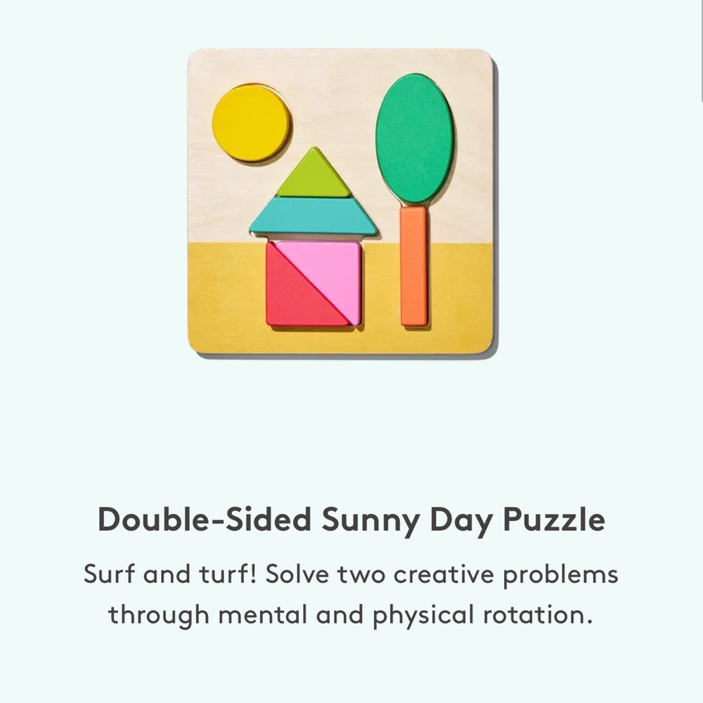 Lovevery Double-Sided Sunny Day Puzzle - $20